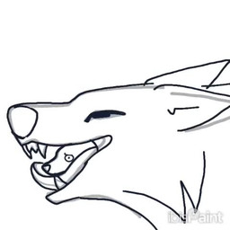anthro duo female feral looking_at_viewer oral_vore simple_background soft_vore swallowed_alive swallowing vore white_background lebigbeetle canid canine canis mammal wolf 1:1 2d_animation animated digital_media_(artwork) ibispaint_(artwork) line_art loop low_res no_sound short_playtime sketch video