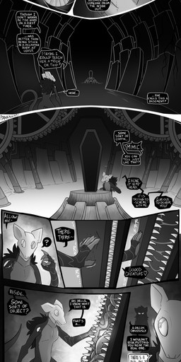 ambiguous_gender anthro bodily_fluids coffin dialogue dripping duo gear saliva saliva_drip saliva_string speech_bubble teeth text underground unusual_eyes pankallisti circe_(pankallisti) medea_(pankallisti) sundeipne_(pankallisti) animate_inanimate fancy_rat hairless_rat living_clothing mammal mimic mimic_chest murid murine rat rodent absurd_res comic english_text hi_res adopted_(lore) adoptive_sibling_(lore) adoptive_sister_(lore) daughter_(lore) mother_(lore) mother_and_child_(lore) mother_and_daughter_(lore) parent_(lore) parent_and_child_(lore) parent_and_daughter_(lore)