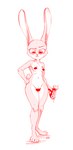 anthro breasts dart_gun female gun navel nude ranged_weapon scribble_censorship simple_background small_breasts solo weapon white_background secretly_saucy disney zootopia judy_hopps lagomorph leporid mammal rabbit 2016 censored digital_media_(artwork)