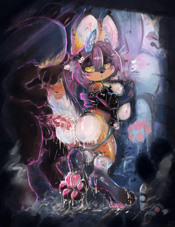 4_toes accessory after_anal after_sex against_surface against_wall alley alley_sex anthro balls being_watched blush bodily_fluids bottomless bottomless_anthro bottomless_female breast_squish breasts butt claws clothed clothing collar cum cum_drip cum_in_ass cum_in_clothing cum_in_panties cum_in_underwear cum_in_vagina cum_inside cum_on_feet cum_on_paw cum_on_pawpads dripping duo exhibitionism feet female genital_fluids genitals graffiti graffiti_on_wall hair_accessory hairclip horn jacket looking_at_another looking_back male male/female nude_anthro nude_male on_one_leg open_clothing open_jacket open_topwear panties panties_down partially_clothed partially_clothed_anthro partially_clothed_female pawpads paws penis pink_pawpads public public_nudity public_sex raised_paw raised_tail sex silhouette squish standing tail tail_grab toe_claws toes topwear underwear underwear_down yellow_eyes nihilochannel rin_(nihilochannel) aardwolf hyena lagomorph leporid mammal rabbit hi_res