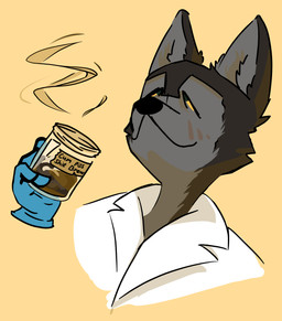 5_fingers :3 anthro big_ears biped black_body black_fur blue_clothing blue_gloves blue_handwear blush blush_lines bodily_fluids cheek_tuft clothing coat container countershade_fur countershading cum cum_in_container disembodied_hand doctor facial_tuft feces feces_in_container fingers fumes fur genital_fluids glass_jar gloves grey_body grey_fur grey_inner_ear_fluff handwear hate_art head_tuft holding_container holding_jar holding_object humanoid_hands inner_ear_fluff jar jenkem lab_coat label looking_up male medical_gloves narrowed_eyes pink_background simple_background smelly sniffing sniffing_cum sniffing_feces solo steam stink_fumes stink_lines text topwear tuft urine urine_in_container white_clothing white_topwear yellow_eyes anonymous_artist janusz canid canine canis hybrid mammal wolf wolfdog 2026 digital_drawing_(artwork) digital_media_(artwork) english_text