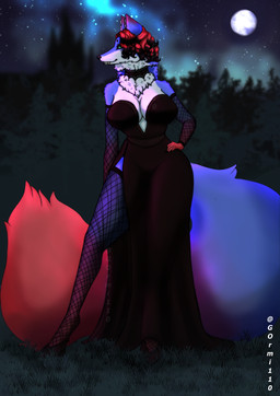 anthro big_breasts breasts clothed clothing costume curvy_figure female fur holidays huge_breasts looking_at_viewer smile solo voluptuous gormi110 halloween gormi_(gormi110) arctic_fox canid canine fox mammal true_fox vampire 2021 absurd_res digital_media_(artwork) hi_res watermark