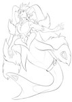 lophy merfur mermaid_tail piercing pokeball cespuglia2008 nintendo pokemon generation_4_pokemon generation_8_pokemon hybrid lopunny pokemon_(species) scorbunny absurd_res hi_res