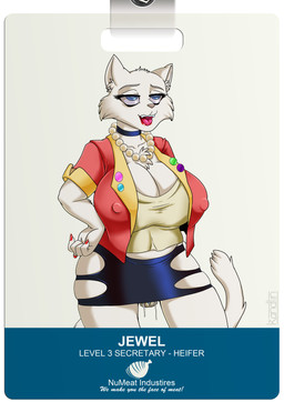 5_fingers anthro big_breasts blue_eyes bodily_fluids bottomwear breasts claws clothed clothing collar dildo eyebrows female fingers fur genital_fluids happy inner_ear_fluff jacket jewelry necklace nipple_outline open_mouth pink_nose red_claws red_tongue sex_toy shirt skirt slightly_chubby slightly_chubby_anthro slightly_chubby_female small_waist solo standing tail teeth text tongue tongue_out topwear tuft vaginal_fluids white_body white_eyebrows white_fur white_inner_ear_fluff wide_hips kandlin whitekitten jewel_(whitekitten) domestic_cat felid feline felis mammal absurd_res english_text hi_res shaded