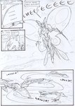 aircraft airship anthro battle black_and_white border bullet_belt chair cloud comic dialogue english_text eyes_closed field flying flying_machine furniture hair hand_on_head insect_wings kangaroo kitfox-crimson lepidopteran_wings machine macropod mammal marsupial mecha melee_weapon monochrome motion_lines mountain onomatopoeia outside_border ringo_(kitfox-crimson) sketch sky solo sound_effects stolen_generation sword text thinking vehicle warzone weapon wings