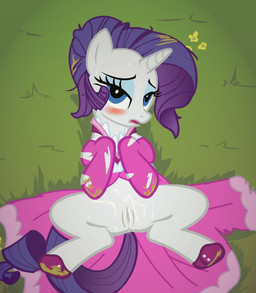 2012 after_sex blue_eyes blush clothing cum equine eyeshadow female feral friendship_is_magic fur hair horn long_hair looking_at_viewer makeup mammal my_little_pony open_mouth purple_eyes purple_hair pussy rarity_(mlp) solo spread_legs spreading torn_clothing unicorn unknown_artist white_fur
Rating: Explicit
Score: 12
User: masterwave
Date: November 19, 2012