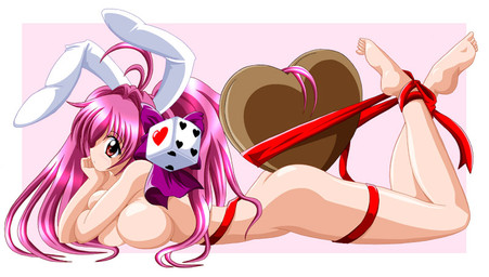 barefoot big_breasts breasts candy chocolate d6 dessert dice digi_charat_nyo feet female food hair heart_gallery heart_symbol hindpaw holidays nude paws pink_hair red_eyes ribbons soles solo toes unknown_artist di_gi_charat valentine's_day hikaru_usada animal_humanoid humanoid lagomorph lagomorph_humanoid leporid_humanoid mammal mammal_humanoid rabbit_humanoid