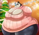 anthro belly big_belly big_breasts big_butt biped blue_highlights bottomwear breasts butt christmas_decorations christmas_lights christmas_tree cleavage_cutout clothing cutout denim denim_bottomwear denim_clothing fat_rolls female hair highlights_(coloring) holidays huge_belly huge_breasts huge_butt huge_thighs jeans jumper obese obese_anthro obese_female overweight overweight_anthro overweight_female pants plant solo thick_thighs tree white_hair robthehoopedchipmunk christmas katarina_reyes_(reeseysera) bear giant_panda mammal 2020 digital_drawing_(artwork) digital_media_(artwork)