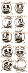 anthro beak beak_closed bib black_eyebrows closed_beak curious expressions eyebrows female grey_beak half-closed_eyes head_tilt looking_at_viewer machine mouth_closed narrowed_eyes open_beak open_mouth simple_background solo squint teeth text thick_eyebrows toothed_beak white_background tehcreechibi five_nights_at_freddy's scottgames chica_(fnaf) animatronic avian bird chicken galliform gallus_(genus) phasianid robot 2015 artist_name english_description graphite_(artwork) greyscale hi_res monochrome pen_(artwork) shaded traditional_media_(artwork)