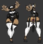 anthro beads bottom_heavy bottomless buttplug clothed clothing cross female flat_chested legwear machine nun plug_(sex_toy) religion sex_toy solo stockings lutha jesus_christ deer humanoid mammal moose new_world_deer robot robot_humanoid