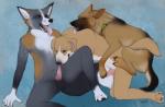 2013 all_fours anal anal_penetration animal_genitalia anthro anthro_on_feral balls bestiality canine canine_penis collar cum cum_in_mouth cum_inside dog doggystyle erection eyes_closed fellatio feral fox from_behind gay german_shepherd group group_sex interspecies knot male mammal nude one_eye_closed oral oral_sex paper_wings penetration penis plain_background sex sitting spread_legs spreading threesome tongue tongue_out
Rating: Explicit
Score: 16
User: tony311
Date: December 25, 2013