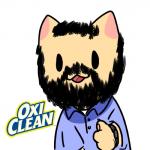 1:1 anthro beard billy_mays cat_game-the_cats_collector! conditional_dnp digital_media_(artwork) domestic_cat facial_hair felid feline felis gesture hand_gesture hi_res male mammal minomonsters_inc. muffinlewds oxi_clean simple_background sketch smile solo thumbs_up white_background