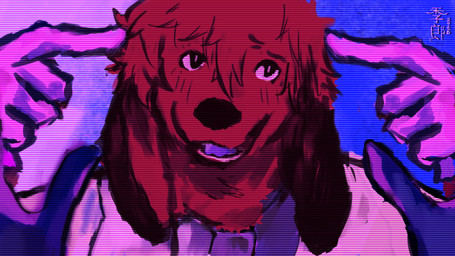 anthro brown_body brown_fur clothing coat fur gloves handwear lab_coat looking_up male pink_clothing pink_gloves pink_handwear smile solo topwear kirou noi_(mucknagabe) bloodhound canid canine canis domestic_dog hunting_dog mammal scent_hound 16:9 4k absurd_res hi_res widescreen