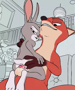 3_toes 4_fingers animal_genitalia animal_penis anthro anthro_on_anthro anthro_on_bottom anthro_on_top anthro_penetrated anthro_penetrating anthro_penetrating_anthro anthro_penetrating_female balls bent_legs black_claws black_eyebrows black_eyes bodily_fluids body_part_in_pussy brown_body brown_fur butt butt_grab canine_genitalia canine_penis ceiling_lamp claws duo eyebrows eyelashes feet female female_anthro female_on_top female_penetrated fingers flat_chested floppy_ears from_front_position fur furniture genital_fluids genitals gloves_(marking) grey_body grey_ears grey_fur grey_tail hand_on_butt hand_on_hand hand_on_shoulder indoor_nudity indoor_sex inside knot lamp larger_male looking_down looking_pleasured low-angle_view male male/female male_anthro male_on_bottom male_penetrating male_penetrating_anthro male_penetrating_female markings mastery_position multicolored_body multicolored_ears multicolored_fur multicolored_tail nude nude_anthro nude_female nude_male on_bottom on_top penetration penile penile_penetration penis penis_in_vagina pink_inner_ear pink_nose plant predator/prey red_body red_ears red_fur red_penis red_tail scut_tail sex short_tail size_difference smaller_female sofa tail tan_balls tan_body tan_fur tan_inner_ear teeth three-quarter_view toes vaginal vaginal_fluids vaginal_fluids_on_penis vaginal_penetration white_body white_fur white_tail sound_warning yourpapa666 disney zootopia judy_hopps nick_wilde canid canine fox lagomorph leporid mammal rabbit 2025 2d_animation animated digital_media_(artwork) loop short_playtime sound voice_acted webm