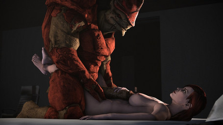 bed big_penis breasts duo female foreplay from_front_position furniture genitals huge_penis interspecies leg_wrap lying male male/female missionary_position muscular muscular_male on_back penis sex thick_penis eradossfm bioware electronic_arts mass_effect commander_shepard urdnot_wrex alien human krogan mammal 16:9 3d_(artwork) digital_media_(artwork) hi_res widescreen