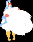 abdominal_bulge after_vore anthro anthro_pred areola avian_caruncle avian_feet avian_legs avian_pred belly belly_tuft big_belly big_breasts big_butt biped bird_legs bloated blue_clothing blush breast_expansion breast_grab breast_tuft breasts butt butt_expansion butt_tuft chest_tuft clothing dewlap_(anatomy) digestion expansion fat_rolls fatal_vore feather_tuft feathers female female_pred hand_on_breast hand_on_own_breast hat headgear headwear leg_tuft navel navel_tuft nipples obese obese_anthro obese_female overweight overweight_anthro overweight_female png_file robe robe_only satisfaction satisfied satisfied_look simple_background solo thick_thighs transparent_background tuft veil vore wardrobe_malfunction wattle winged_arms wings mandro22 disney robin_hood_(disney) lady_kluck avian bird chicken galliform gallus_(genus) phasianid absurd_res alpha_channel hi_res story story_in_description