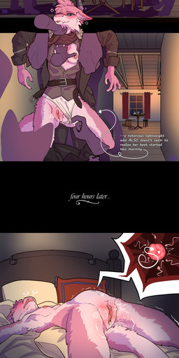 after_rape after_sex after_vaginal alcohol alcohol_consumption ambiguous_gender anthro bed bedding belt beverage blep blush blush_lines blushing_profusely bodily_fluids body_blush bottomwear bottomwear_down breasts carried carrying_another chin_scratch chin_scritches clothed clothing clothing_around_legs clothing_aside cocky container contextual_arrow cum cum_drip cum_in_vagina cum_inflation cum_inside cup cutaway dripping drunk female female/ambiguous forced furniture genital_fluids genitals group heart_symbol impregnation in_heat inflation lying mug nipples on_back open_belt open_clothing open_shirt open_topwear ovum ovum_with_heart panties panties_aside pants pants_down partially_clothed pink_body plump_labia rape removing_pants removing_shirt sex shaking shirt small_breasts sperm_cell substance_intoxication table tavern text time_skip tongue tongue_out topwear tremble_lines tremble_spikes trembling underwear underwear_aside undressing undressing_another vaginal_fluid_string vaginal_fluids vaginal_fluids_on_vulva vulva vulva_blush wet wet_clothing wet_panties wet_underwear av-15 harzipan mammal monster absurd_res comic english_text hi_res