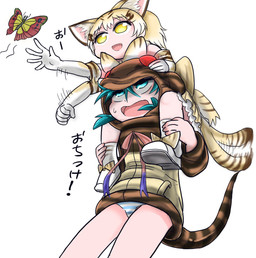 4_eyes :d antennae_(anatomy) armwear bare_legs big_ears black_bow black_bow_tie black_clothing black_dress black_tail black_tail_tip blonde_hair blue_clothing blue_eyes blue_hair blue_panties blue_underwear blush bodily_fluids bottomwear bow_(feature) bow_on_back bow_tie breasts carrying_another cat_tail catching clothed clothing cloud dipstick_tail distracted dress duo elbow_gloves exclamation_point exposed_leg exposed_shoulder eyeball eyebrow_through_hair eyebrows fangs female female/female fingers fist fluffy footwear fur glistening glistening_tail gloves glowing glowing_eyes hair handwear happy holding_another holding_clothing holding_head holding_hoodie holding_leg holding_object holding_topwear hoodie inner_ear_fluff insect_wings large_bow lepidopteran_wings looking_up looking_up_at_another markings motion_lines movement multi_eye multicolored_body multicolored_bow multicolored_bow_tie multicolored_clothing multicolored_dress multicolored_ears multicolored_fur multicolored_gloves multicolored_hair multicolored_handwear multicolored_hoodie multicolored_panties multicolored_ribbon multicolored_tail multicolored_underwear number open_mouth open_palm panties pantsless panty_peek panty_shot pattern_bottomwear pattern_clothing pattern_hoodie pattern_panties pattern_topwear pattern_underwear piggyback pink_bow pockets red_eyes shadow shocked shoes simple_background sitting sitting_on_another sitting_on_back sleeveless_clothing sleeveless_dress sleeveless_shirt smile snake_hood sneakers socks standing striped_bottomwear striped_clothing striped_hoodie striped_markings striped_panties striped_tail striped_topwear striped_underwear stripes sweat tail tail_markings tail_motion tailwag tan_clothing tan_hoodie tan_topwear teeth text thick_tail topwear translucent translucent_hair trying_to_hold tuft underwear unusual_clothing upskirt wanting waving_hand waving_tail white_background white_clothing white_panties white_underwear wings yellow_bow_tie yellow_clothing yellow_eyes yellow_footwear yellow_gloves yellow_handwear yellow_shoes yellow_tail young young_female young_humanoid dizsonyasuna asian_mythology east_asian_mythology japanese_mythology kemono_friends mythology sand_cat_(kemono_friends) tsuchinoko_(kemono_friends) animal_humanoid arthropod butterfly cryptid felid felid_humanoid feline feline_humanoid felis humanoid insect lepidopteran mammal mammal_humanoid mythological_creature mythological_scalie reptile reptile_humanoid sand_cat sand_cat_humanoid scalie scalie_humanoid snake snake_humanoid tsuchinoko yokai 2017 digital_media_(artwork) japanese_description japanese_text shaded