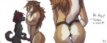anthro blind bo_(domovoi_lazaroth) breast_size_difference breasts butt canid canine canis chest_tuft dialogue digital_media_(artwork) dildo disability domestic_dog domovoi_lazaroth double_dildo duo english_text feeldoe female female/female fur hair harness larger_female lock luna_(domovoi_lazaroth) mammal nipples nude sex_toy shaded shy simple_background size_difference smaller_female smile text tongue tuft white_background wolf