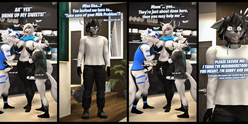 anthro anthro_on_anthro big_breasts black_body black_fur blue_eyes blush bodily_fluids breast_play breast_squish breast_suck breastfeeding breasts choker clothed clothed_anthro clothed_female clothed_male clothing collaborative collaborative_breastfeeding collar cum cum_on_clothing dialogue female fur genital_fluids genitals grey_body grey_fur group hair jewelry looking_pleasured male male/female masturbation milk multicolored_body multicolored_fur necklace penile penile_masturbation penis scared scared_eyes sound_effects squish sucking text two_tone_body two_tone_fur walk-in white_body white_fur white_hair conditional_dnp domi3d warfaremachine_(modeler) elsa_(atoastedorange) kole_(domi3d) leo_(atoastedorange) silver_frost canid canine canis fox mammal wolf 2025 3d_(artwork) absurd_res comic digital_media_(artwork) english_text hi_res huge_filesize source_filmmaker_(artwork) cousins_(lore) grandchild_(lore) grandmother_(lore) grandmother_and_grandchild_(lore) grandmother_and_grandson_(lore) grandparent_(lore) grandparent_and_grandchild_(lore) grandson_(lore) incest_(lore)