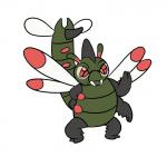 1:1 2018 4_arms absurd_res alien ambiguous_gender antennae_(anatomy) arthropod crossover digital_drawing_(artwork) digital_media_(artwork) disney experiment_(lilo_and_stitch) fangs flat_colors generation_4_pokemon green_body hi_res hybrid insect insect_wings lilo_and_stitch multi_arm multi_limb multicolored_antennae nintendo pokemon pokemon_(species) precious_(unconfirmed_experiment) red_eyes simple_background solo standing teeth tombola1993 two_tone_antennae white_background wings yanmega