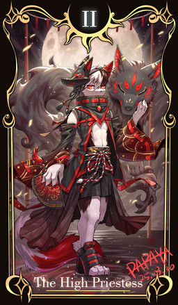 ambiguous_feral ambiguous_gender anthro brown_body brown_fur brown_hair clothed clothing duo ear_piercing eyes_closed feral front_view fur grey_body grey_fur hair looking_at_viewer male male_anthro markings piercing red_eyes red_markings short_hair text white_body white_fur white_hair young young_anthro young_male papayafurry canid canine mammal 2025 absurd_res dated english_text hi_res watermark