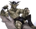 2_horns abs anthro biceps horn humanoid_pointy_ears male muscular muscular_anthro muscular_male nipple_piercing nipples pecs piercing solo yellow_eyes dagantfus_(artist) mythology dragon mythological_creature mythological_scalie scalie 5:4 hi_res