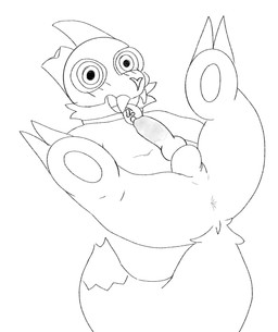 animal_genitalia animal_penis anthro anus balls bodily_fluids bone butt canine_genitalia canine_penis claws collar cum cum_in_mouth cum_inside cum_on_own_tongue cum_on_self cum_on_tongue erection fangs fur genital_fluids genitals horn knot knotted_penis legs_up licking lying male on_back penis presenting presenting_anus self_lick simple_background skull skull_head solo spread_legs spreading tail teeth tongue tongue_out wet wet_penis young young_anthro young_male anonymous_artist disney the_owl_house king_clawthorne demon hybrid titan_(the_owl_house) absurd_res hi_res monochrome sketch