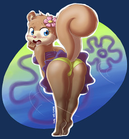 anthro barefoot bikini bikini_bottom biped blue_eyes blush bodily_fluids bottomwear brown_body brown_fur butt camel_toe clothed clothing eyelashes feet female flower flower_cloud_(spongebob) fully_clothed fur looking_back microskirt miniskirt open_mouth outline panties pink_nose plant plantigrade presenting presenting_hindquarters raised_heel skirt soles solo sweat swimwear teeth tongue two-piece_swimsuit underwear upskirt white_outline wind mr-shin nickelodeon spongebob_squarepants sandy_cheeks eastern_grey_squirrel grey_squirrel mammal rodent sciurid tree_squirrel 2016 alpha_channel digital_media_(artwork) hi_res shaded signature
