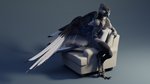 4_toes 5_fingers anisodactyl anthro arm_tuft avian_arms avian_feet beak black_body black_feathers blue_eyes chair chest_tuft claws digitigrade elbow_tuft feathered_wings feathers feet finger_claws fingers furniture gradient_background grey_body grey_feathers looking_at_viewer male nude pose scales scuted_arms scuted_feet scuted_hands scutes simple_background sitting solo tail tail_feathers toe_claws toes tuft white_body white_feathers wings ruaidri jykinturah_(character) avian bird corvid magpie_(corvid) oscine passerine 16:9 2020 3d_(artwork) blender_(artwork) digital_media_(artwork) full-length_portrait hi_res pinup portrait widescreen