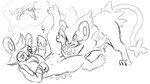 blush bodily_fluids cum duo erection female feral fur genital_fluids genitals hair male male/female nipples open_mouth penis pussy simple_background tail white_background waitfurgodot nintendo pokemon generation_4_pokemon luxio luxray mammal pokemon_(species) 16:9 digital_media_(artwork) monochrome sketch widescreen