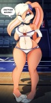 2013 ? anthro blonde_hair blue_eyes bra breasts cleavage clothed clothing collar english_text female floppy_ears fur gloves hair inside kammymau lagomorph lola_bunny long_ears looking_at_viewer looney_tunes makeup mammal navel one_eye_closed orange_fur panties pink_nose rabbit short_hair smile solo space_jam standing text thighs underwear warner_brothers white_fur wide_hips wink
Rating: Questionable
Score: 37
User: Fur_in_the_dark
Date: July 24, 2013