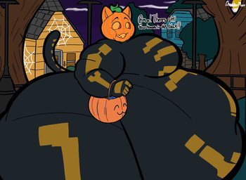 anthro belly big_belly big_breasts big_butt breasts butt candy dessert female food for_a_head fruit holding_object holidays huge_belly huge_breasts huge_butt hyper hyper_belly hyper_butt looking_at_viewer morbidly_obese morbidly_obese_anthro morbidly_obese_female obese obese_anthro obese_female overweight overweight_anthro overweight_female plant pumpkin pumpkin_head solo talking_to_viewer weight_gain chonkermon epic_games fortnite halloween spice_(fortnite) domestic_cat felid feline felis mammal object_head 2025 hi_res