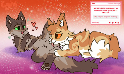 3_toes brown_body brown_fur cunnilingus dipstick_ears dipstick_tail duo ear_markings eye_contact feet female female/female feral feral_on_feral fluffy fur genitals gloves_(marking) heart_symbol leg_markings lesbian_pride_colors lgbt_pride licking looking_at_another lying markings moan multicolored_ears nude on_back on_front open_mouth oral orange_eyes pawpads paws pride_colors sex simple_background smile socks_(marking) tail tail_markings text toes tongue tongue_out toony tuft vaginal vulva white_body white_fur yellow_body yellow_fur cgm strawpage warriors_(book_series) leafpool_(warriors) mothwing_(warriors) domestic_cat felid feline felis mammal 5:3 colored_line_art digital_media_(artwork) english_text hi_res