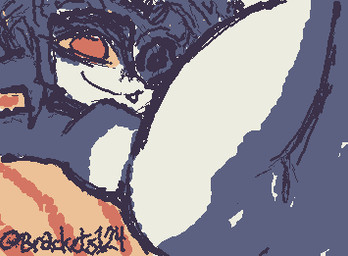 armor black_body clothing dark_body dark_skin fangs female fused_shadow genitals glistening hair handle headgear headgear_only headwear helmet helmet_only legs_up looking_at_viewer lying multicolored_body on_back orange_hair pale_skin presenting presenting_vulva red_eyes shortstack shortstack_female smile solo squigglevision teeth text two_tone_body username vulva white_body yellow_sclera bracketsxxx nintendo the_legend_of_zelda twilight_princess midna humanoid imp twili 2025 animated digital_media_(artwork) low_res signature wigglypaint_(artwork)