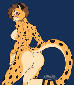 5_fingers anthro areola biped black_spots breasts butt countershade_fur countershade_torso countershading crossgender female fingers fur inner_ear_fluff looking_back looking_down markings mtf_crossgender nipples nude nude_anthro nude_female purple_eyes rear_view solo spots spotted_body spotted_fur spotted_markings spotted_tail standing tail tail_markings tuft yellow_body yellow_fur yellow_tail kittydee zachariah_(velocitycat) cheetah felid feline mammal 2025 alpha_channel digital_drawing_(artwork) digital_media_(artwork) hi_res