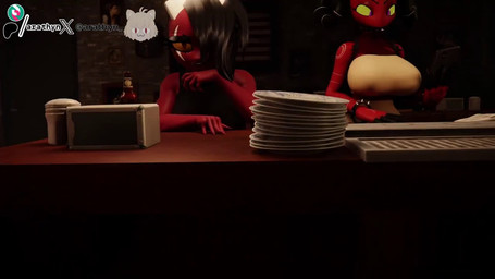 2_horns 5_fingers abdominal_bulge anus areola audible_ejaculation balls bar beer_bottle big_balls big_breasts big_butt big_penis black_hair black_lipstick bodily_fluids bottle bracelet breast_grab breast_squish breasts breasts_frottage bubble_butt butt clothing collar container cum cum_from_vagina cum_in_vagina cum_inside cum_pool curved_horn duo erection eye_scar eyebrows eyelashes facial_scar female female_penetrated fingers from_front_position genital_fluids genitals grinding gynomorph gynomorph/female gynomorph_penetrating gynomorph_penetrating_female hair hair_over_eye hand_on_breast handjob headgear headkerchief headwear horn huge_breasts huge_penis humanoid_genitalia humanoid_on_humanoid humanoid_penetrated humanoid_penetrating humanoid_penetrating_humanoid humanoid_penis inside intersex intersex/female intersex_penetrating intersex_penetrating_female jewelry kerchief lipstick long_eyelashes long_hair looking_pleasured lying makeup missionary_position moan navel nipple_dip nipples not_furry on_back penetration penile penile_penetration penis penis_grab penis_in_vagina pink_eyes profanity red_areola red_body red_eyes red_nipples red_skin scar sex sharp_teeth shirt spade_tail spiked_bracelet spiked_collar spikes spread_legs spreading squish tail tank_top teeth text thick_thighs thigh_sex topwear vaginal vaginal_penetration vein veiny_penis vulva wide_hips yellow_sclera arathyn samzan_(modeler) thebredfactory_(va) valorlynz_(modeler) hellaverse helluva_boss barbie_wire sallie_may_(helluva_boss) demon demon_humanoid humanoid imp 16:9 2026 3d_(artwork) 3d_animation animated artist_name digital_media_(artwork) english_text huge_filesize long_playtime sound subtitled voice_acted watermark webm widescreen trans_(lore) trans_woman_(lore)