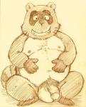 anthro balls belly big_balls genitals humanoid_genitalia humanoid_hands humanoid_penis male moobs navel nipples overweight overweight_anthro overweight_male penis sitting solo kondo_musashi musabo3neo canid canine mammal raccoon_dog tanuki 2014