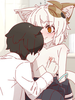 adolescent anthro blush blush_lines bodily_fluids bottomwear breast_milking breastfeeding breasts clothed clothing duo female hands_behind_head inside lactating loli male male/female milk nipple_fetish nipple_play nipple_suck nipples sitting skirt small_breasts spiral spiral_eyes spiral_pupils sucking tail tail_motion tailwag topless topless_female topwear_down young young_anthro young_female young_male aogitsune_jitto domestic_cat felid feline felis mammal 2024 2d_animation 3:4 animated animated_png frame_by_frame hi_res loop