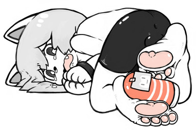 4_fingers 4_toes anal_wink anthro anus anus_focus arms_tied bdsm black_bottomwear black_clothing black_eyes black_nose bodily_fluids bondage bottomwear bound bulge bulge_through_clothing clothed clothing crying cute_fangs fangs feet fingers foot_fetish foot_focus foot_play forced fur grey_hair grey_inner_ear hair hands_tied looking_at_viewer lying lying_on_ground male mitten_hands on_ground on_side open_mouth pawpads paws photo pink_pawpads sex_toy shorts simple_background snot solo spandex spandex_shorts tears teasing teasing_viewer teasing_with_feet teeth tight_bottomwear tight_clothing tight_shorts toes tongue topless topless_anthro topless_male white_background white_body white_ears white_feet white_fur young young_anthro young_male mentha tenga domestic_cat felid feline felis mammal