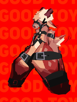 ambiguous_gender anthro antlers arms_tied bdsm belt bent_legs bondage bound collar harness horn kneeling muzzle_(object) muzzled nipples null null_bulge restraints solo tail tail_motion tailwag teasing azzy~xyz azzy_(azzy~xyz) deer mammal 3:4 hi_res nonbinary_(lore) trans_(lore)