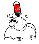 anthro beverage beverage_bottle black_eyebrows black_eyes bodily_fluids clothed clothed_anthro clothed_male clothing double_chin drinking eyebrows feather_hands feathers fingers male male_anthro obese obese_anthro obese_male overweight overweight_anthro overweight_male shirt shitpost simple_background soda soda_bottle solo sweat sweatdrop t-shirt thick_eyebrows topwear white_background white_body white_clothing white_feathers white_shirt white_t-shirt white_topwear beastofeuthanasia ross_(beastofeuthanasia) avian bird columbid pigeon 2018 bust_portrait colored_sketch digital_media_(artwork) meme portrait sketch