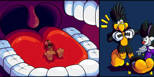 2_toes 3_toes 4_fingers anthro beak big_feet big_grin big_pawpads big_tongue cartoon_gloves cheek_bulge clothing curling_toes eyewear feet fingers glasses group inside_mouth lying male male/male mawplay on_back overalls pawpads paws red_tongue shirt slapstick slapstick_humor soft_vore soles spread_toes tail toes tongue toony topwear trio uvula vore wearing_glasses whiskers wide_tongue marquis2007 herman_(marquis2007) roderick_(tamerkoh) zak_(marquis2007) avian bird corvid corvus_(genus) crow imp lagomorph leporid mammal oscine passerine rabbit absurd_res alpha_channel hi_res multiple_scenes