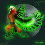 anthro beak biped black_body black_claws black_feathers claws clothed clothing eyebrows feathers glowing glowing_eyes looking_at_viewer male orange_clothing red_body red_feathers simple_background solo standing toe_claws lany_art dreamworks kung_fu_panda jindiao accipitrid accipitriform avian bearded_vulture bird old_world_vulture vulture 1:1 2024 artist_name full-length_portrait hi_res portrait