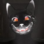 anthro creepy_smile glowing glowing_eyes light_from_below looking_at_viewer male nightmare_fuel smile solo littlefisky ksif domestic_cat felid feline felis mammal 1:1 3d_(artwork) digital_media_(artwork) hi_res