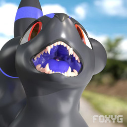 ambiguous_gender duo feral male male/male micro micro_prey mouth_shot open_mouth oral_vore size_difference swallowing teeth vore foxygrandpaa nintendo pokemon eeveelution generation_2_pokemon generation_6_pokemon pokemon_(species) shiny_pokemon sylveon umbreon 1:1 3d_(artwork) 3d_animation animated blender_(artwork) digital_media_(artwork) no_sound short_playtime video