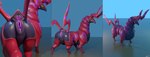 abstract_background anus butt female feral genitals looking_at_viewer looking_back pink_anus presenting presenting_hindquarters pupils purple_pussy pussy slit_pupils solo yellow_eyes zevex nintendo pokemon arthropod generation_5_pokemon pokemon_(species) scolipede 3d_(artwork) digital_media_(artwork) hi_res