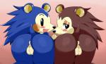 :d all_fours animal_crossing anthro anus blush butt concerned duo edit embarrassed female freckles from_behind fur happy hi_res looking_at_viewer looking_back mabel_able nintendo pattern_background plump_labia porcupine presenting presenting_hindquarters presenting_pussy pussy quills rodent sable_able sibling sisters sssonic2 video_games
Rating: Explicit
Score: 15
User: HeyLookItsThatOneGuy
Date: January 17, 2014