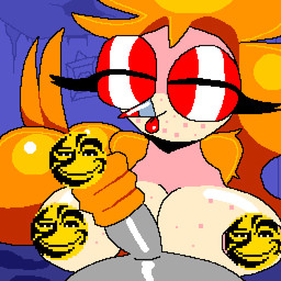 anthro big_breasts big_butt big_penis bimbo_anthro breasts butt covered_nipples covered_penis eyelashes female freckled_face freckles genitals glistening glistening_body glistening_breasts glistening_butt handjob huge_breasts huge_butt lips long_penis makeup male male/female penile penis sex smile solo thick_lips insaniousjaydonius darcy_(insaniousjaydonius) avian bird owl potoo animated censored digital_media_(artwork) loop pixel_(artwork) pixel_animation
