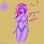 alternate_species angry big_breasts breasts clothing female hair humanoidized nipples not_furry on_model panties purple_body purple_clothing purple_hair purple_panties purple_skin purple_underwear solo star underwear solistosketch adventure_time cartoon_network lumpy_space_princess humanoid lumpy_space_denizen 1:1 hi_res